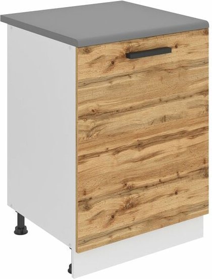 Unterschrank Küche, Küchenunterschrank 60 cm Breite. sd Küchenunterschrank mit Arbeitsplatte. Küchenschrank mit 1 Tür, W...