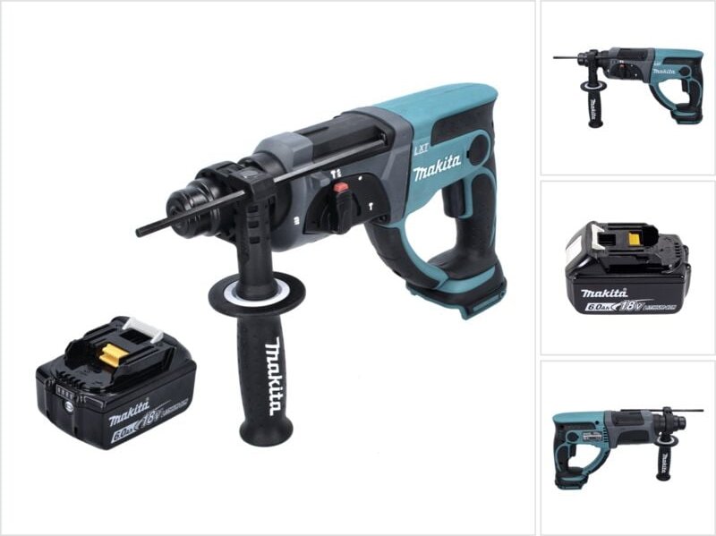 Dhr 202 G1 Akku Kombihammer 18 v 2,0 j sds Plus + 1x Akku 6,0 Ah - ohne Ladegerät - Makita