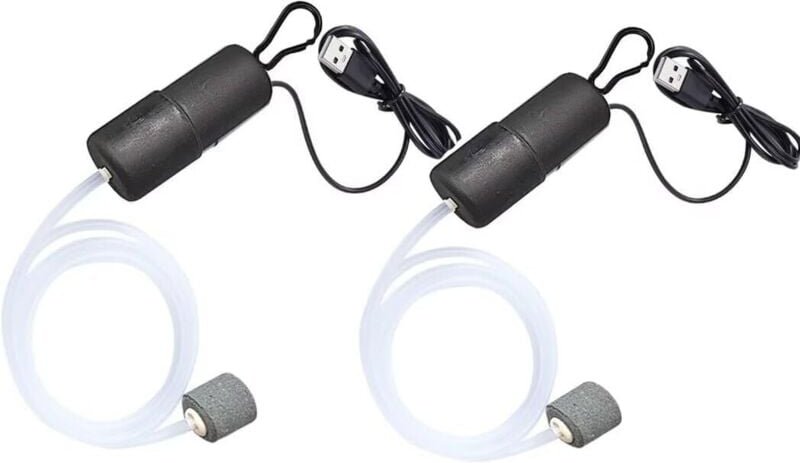 Aquarium-Luftpumpe, Mini-USB-Bubbler, Aquarium-Sauerstoffpumpe für Aquarium mit Bubble Stone