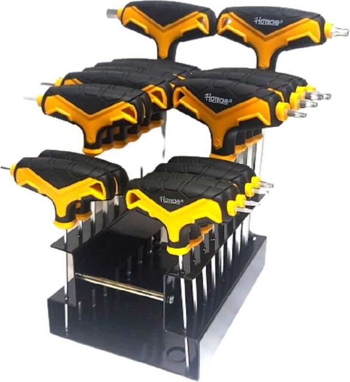 Trade Shop Traesio - Trade Shop - kit series 18 chiaven in brugola esagonali mit sferica torx cromo vanadio -