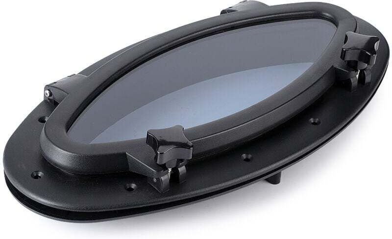 Anti-Aging, Anti-Ultraviolett, ovales Bullauge, 410 x 220, Bullauge, Fenster, Bullauge, Glas für Marine, Boot, Yacht, Wo...