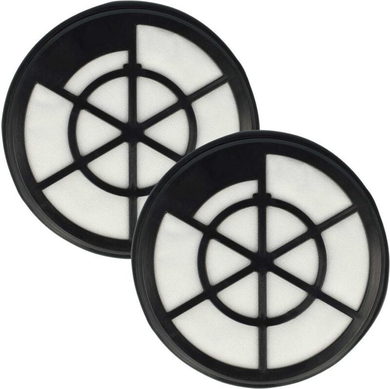 Thumbnail - Filterset 2x Staubsaugerfilter kompatibel mit Whirlwind NEN110B, NEN110A Staubsauger - Abluftfilter Schwarz Weiß - Vhbw