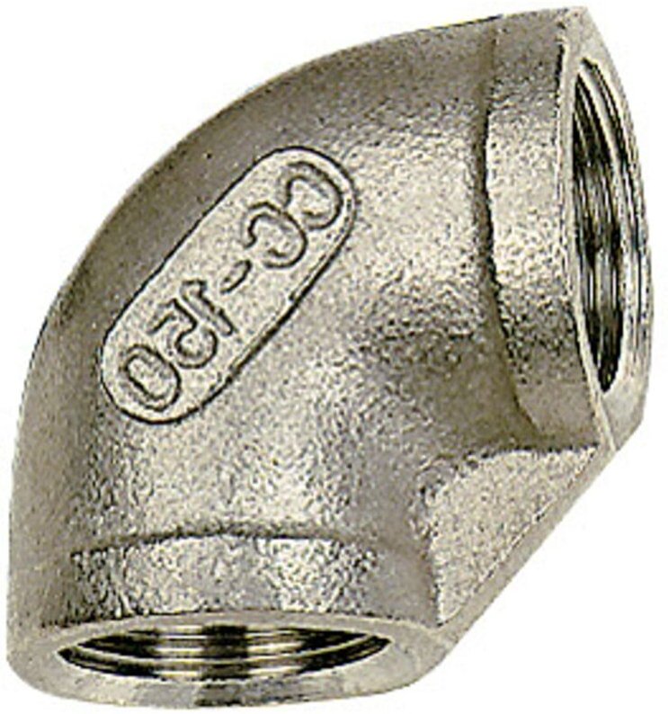 Winkelstück 90 °, innen/innen, Rp 1/8, Edelstahl 1.4408 - Riegler