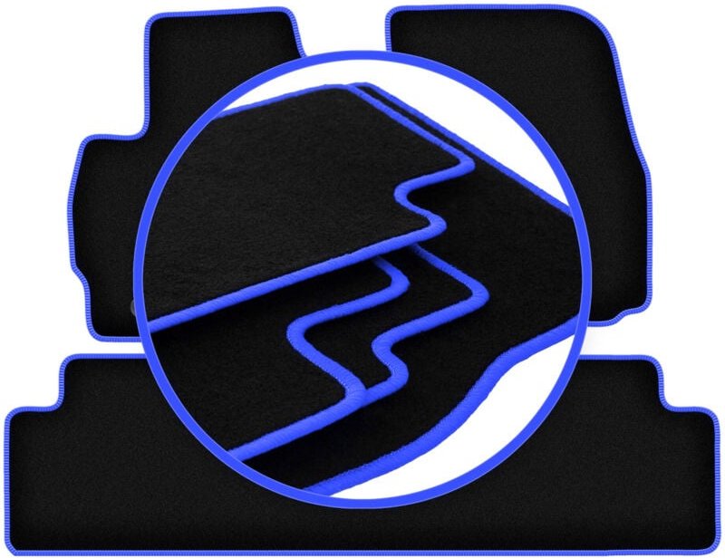 CARLUX-BLUE Autofußmatten für: Mazda 5 I Minivan (2005-2010)
