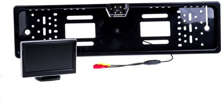 Rückfahrkamera mit IP67 Kennzeichenrahmen - 170° Weitwinkel und 5" Display