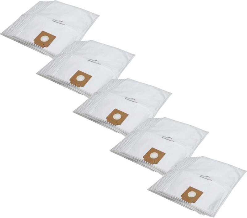 vhbw 50x Staubsaugerbeutel kompatibel mit Kärcher T12/1, T15/1, T17/1 Staubsauger - Mikrovlies, Weiß