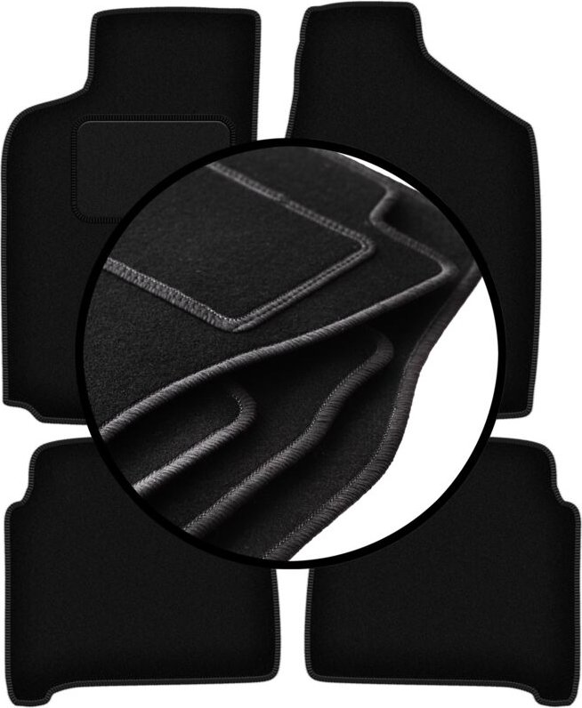 Komplettset Veloursmatten für: Toyota Camry V20 II Limousine (1986-1991)