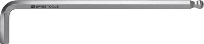 Pb Swiss Tools - Sechskant-Winkelschraubendreher, lang, verchromt, 8 mm, 208 x 40 mm