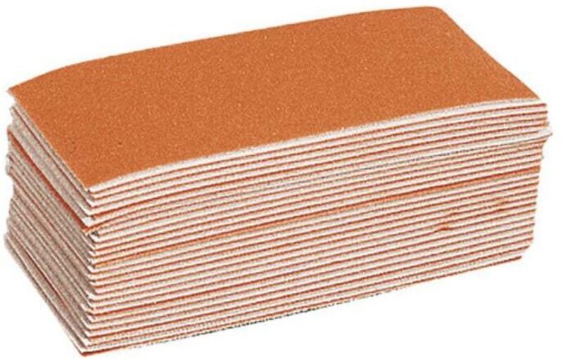 Schleifpapier-Set 50-teilig ungelocht, Körnung: 80, (l x b: 140 x 67 mm) 50 Stk - Starcke