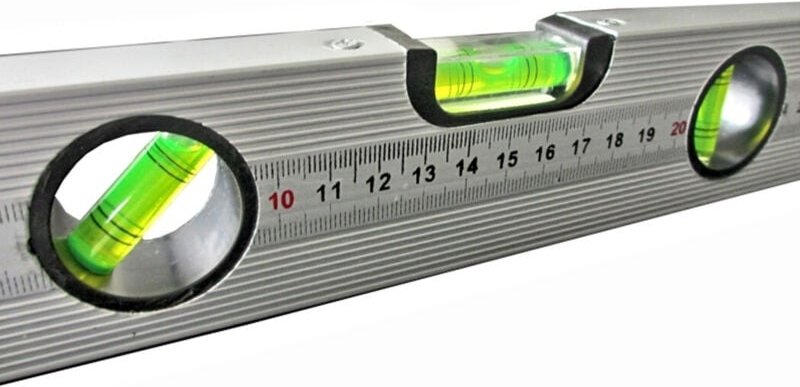 Trade Shop Traesio - Trade Shop - 3 Wasserwaagen, 400 mm, Aluminium, Messgerät, magnetischer Sockel, UV-beständig, Gebäu...