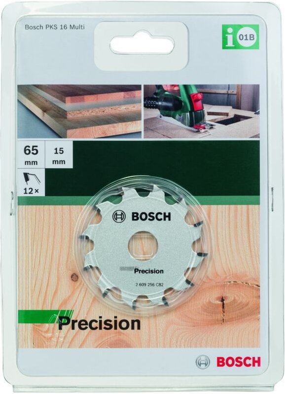 Bosch - Accessories Precision 2609256C82 Kreissägeblatt 65 x 15 mm Zähneanzahl: 12 1 St.