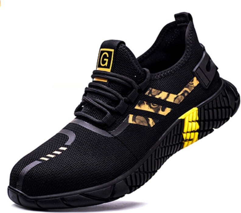 Thumbnail - Leichte Sicherheitsschuhe Baustellenschuhe Stahlkappenschutz Atmungsaktiv Rutschfest Sicherheitssneaker Arbeitsschuhe He...