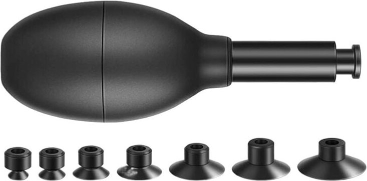 Linsensauger-Set Acht in Einem mit 7 Austauschbaren SaugnäPfen, Saugkraft,Manueller Vakuum-Saugstift,Linsenzieher