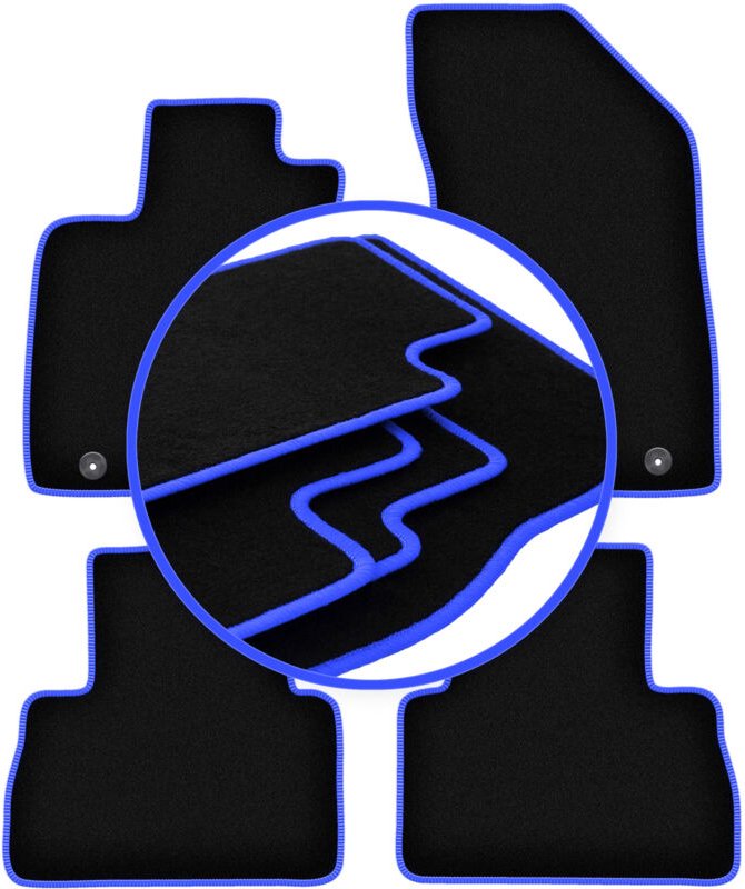 CARLUX-BLUE Autofußmatten für: MG ZS EV LF Crossover (2019-)