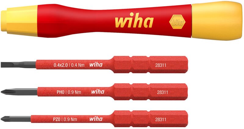 Feinschraubendreher Set PicoFinish® slimVario® electric 4-tlg. i mit slimBits i Präzisionsschraubendreher i Schlitz, ph,...