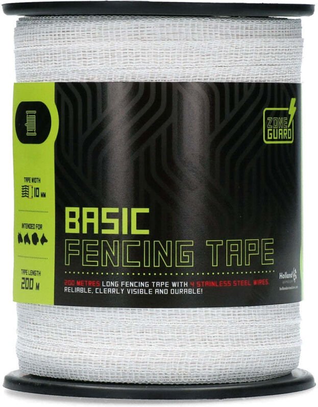 Zoneguard 10 mm basic zaunband wei 200 m