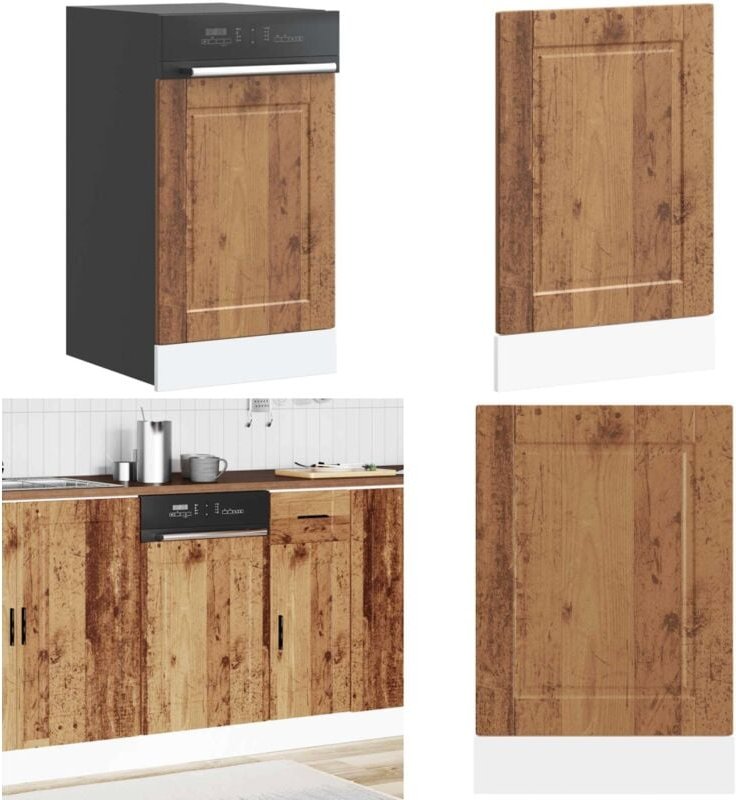 Geschirrspülerblende Porto Altholz-Optik 45x1,5x67 cm - Vidaxl