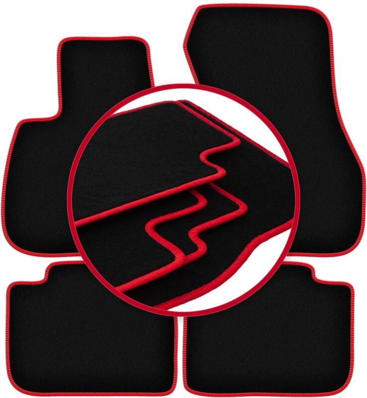 CARLUX-RED Auto-Fußmatten für: BMW X1 F48 FL SUV (2015-)