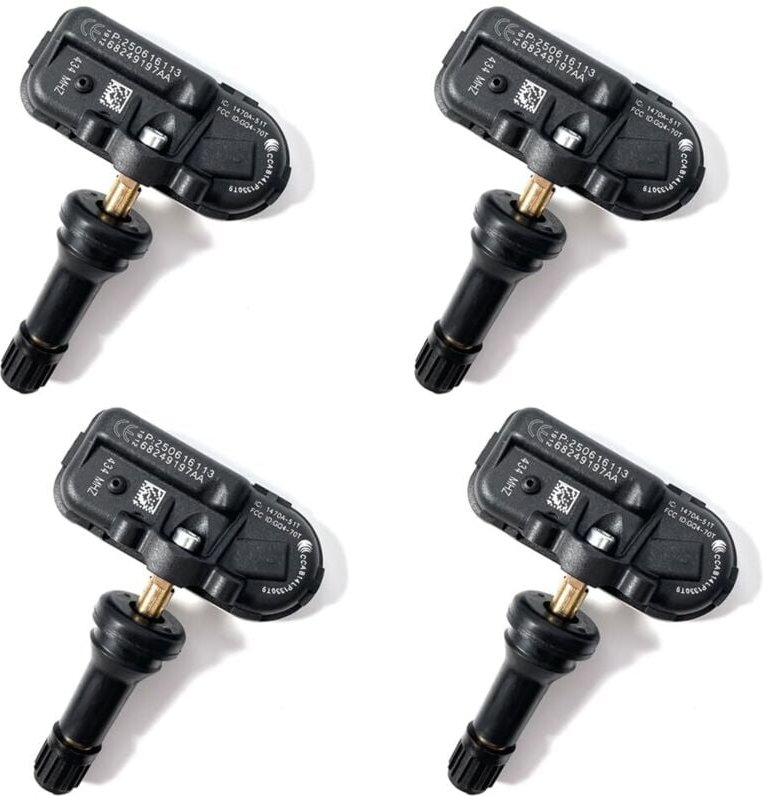 Capteurs de remplacement OEM (lot de 4) pour Jeep Cherokee/Dodge Ram 1500/2500/3500 2014-2018, remplace 68249197AA