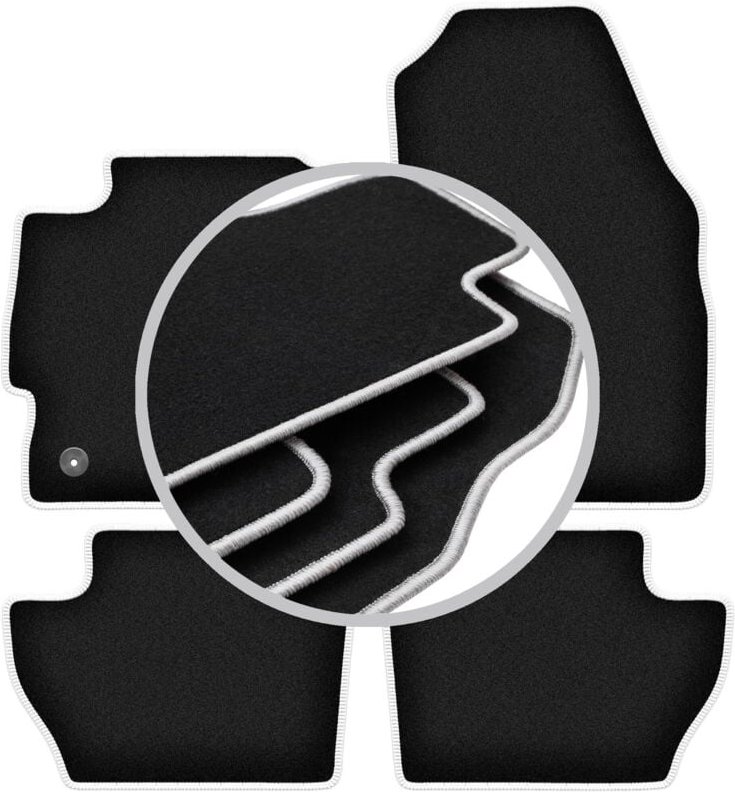 CARLUX-SILVER Autofußmatten für: Ford Puma II Crossover (2017-)