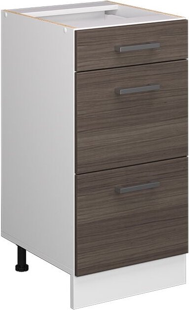 Thumbnail - Küchenunterschrank R-Line, Grau, 40 cm mit Schubladen, ohne Arbeitsplatte Vicco