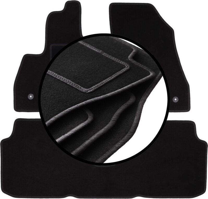 Komplettset Veloursmatten für: Fiat 500L Minivan (2012-)