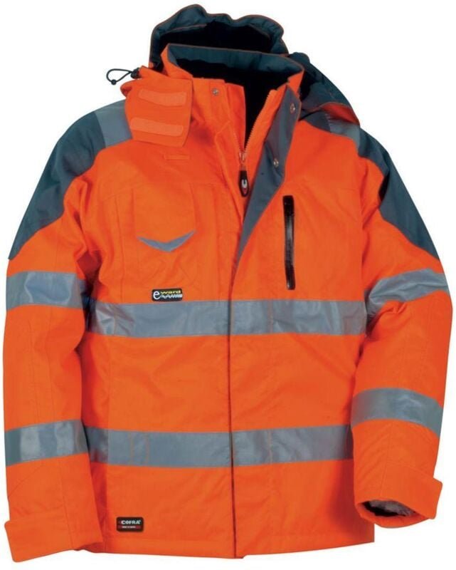 Cofra Winter-Warnschutzjacke wind- und wasserdicht orange 52