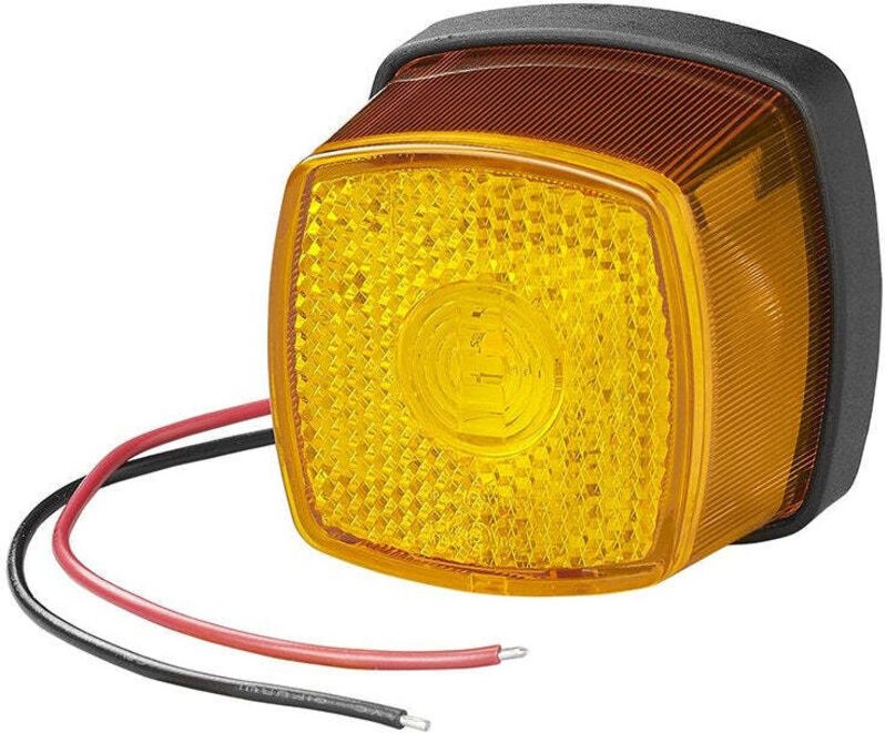 Seitenmarkierungsleuchte 9 30v bernsteinfarben 61 x 61 mm led