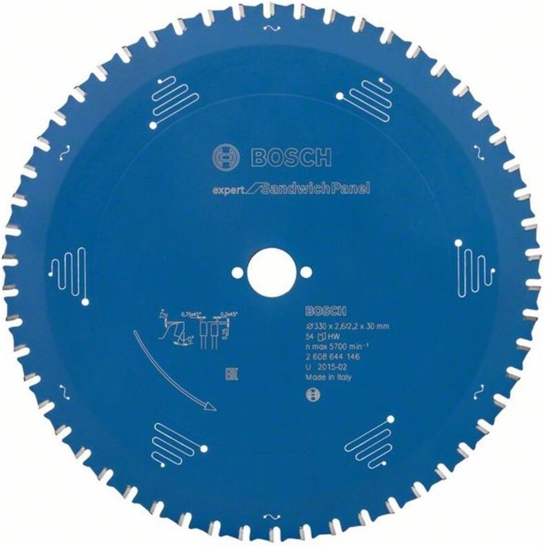 Kreissägeblatt Expert for Sandwich Panel, 330 x 30 x 2,6 mm, 54 - Bosch