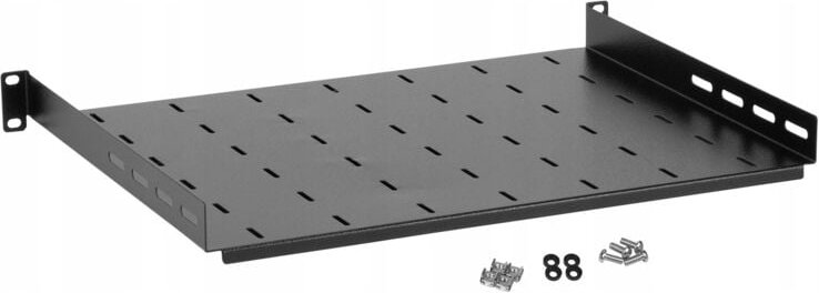 Fester Fachboden 1HE-19"" (22-0061) 350 mm RAL 9005 1mm, 2022