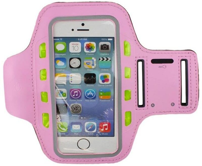 Led sportarmband fur smartphone - rosa
