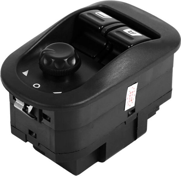 SUNXURY Elektrischer Fensterheberknopf Professioneller Seitenspiegel-Steuerschalter für Peugeot 206 Zitrone