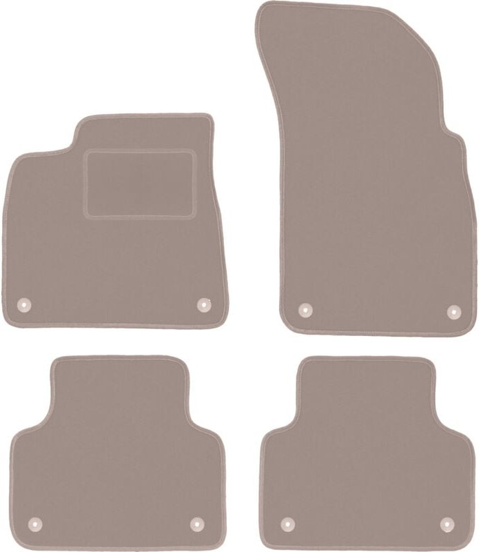 Beige Velours-Fußmatten für: Audi Q7 II SUV (2016-)