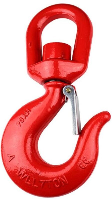 Tonnen Universal-Drehhaken der Güteklasse 80 – Schwerlast-Drehhaken mit Riegel – 1,6 cm – 2,998 kg – Hebe-Drehhaken – Sc...