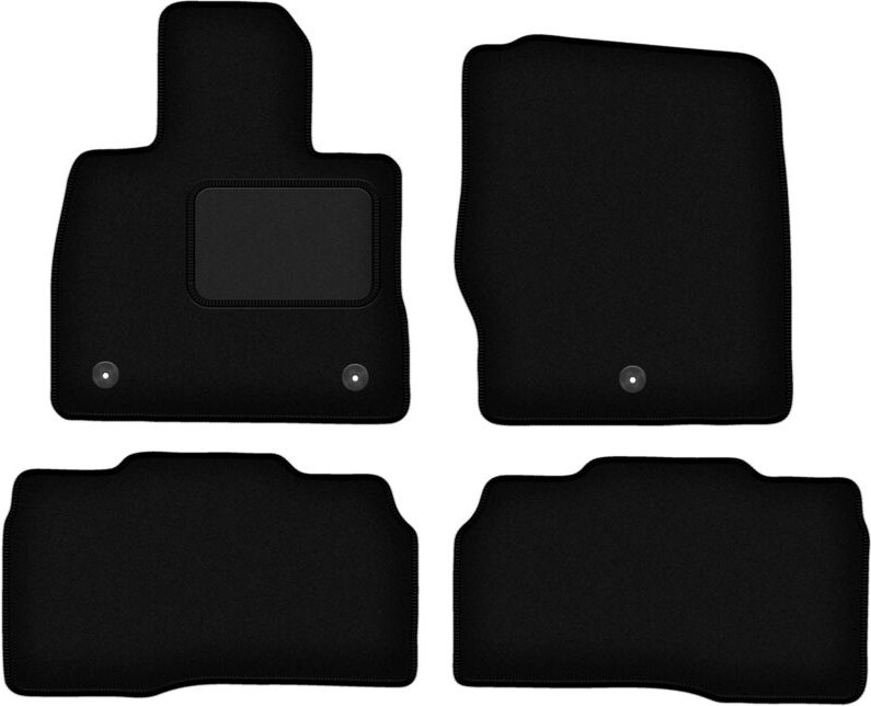Schwarze Veloursmatten für: Ford Explorer MK6 SU625 SUV (2020-)