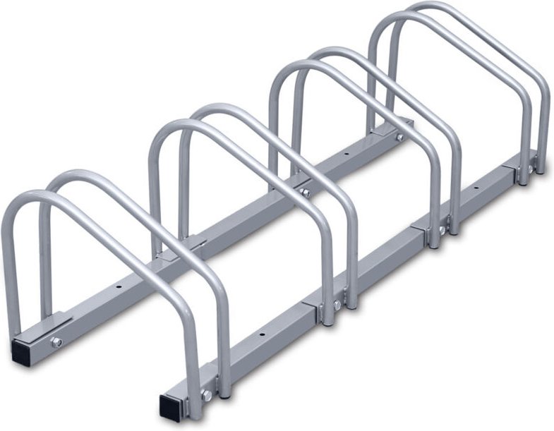 Wolketon - swanew Fahrradständer für 4 Fahrräder, Mehrfachständer Wandmontage Boden, Stahl 26 x 100 x 32 cm