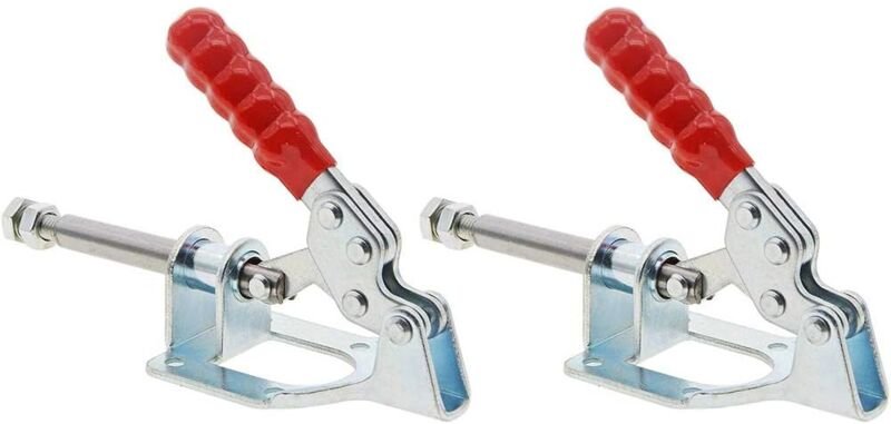 Stück 32 mm Kniehebelklemme GH-302-F, Halteriegel, Push-Pull-Handwerkzeug, 136 kg Kapazität, herunterziehbare Klemme, We...