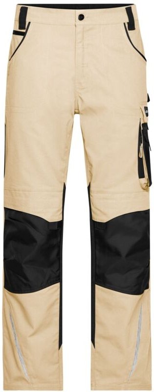 James&nicholson - Arbeitsbundhose JN832 Gr. 54 stone/black