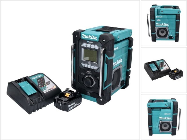 Dmr 301 RF1 Akku Baustellenradio 12 v max. - 18 v dab / dab+ / Bluetooth + 1x Akku 3,0 Ah + Ladegerät - Makita