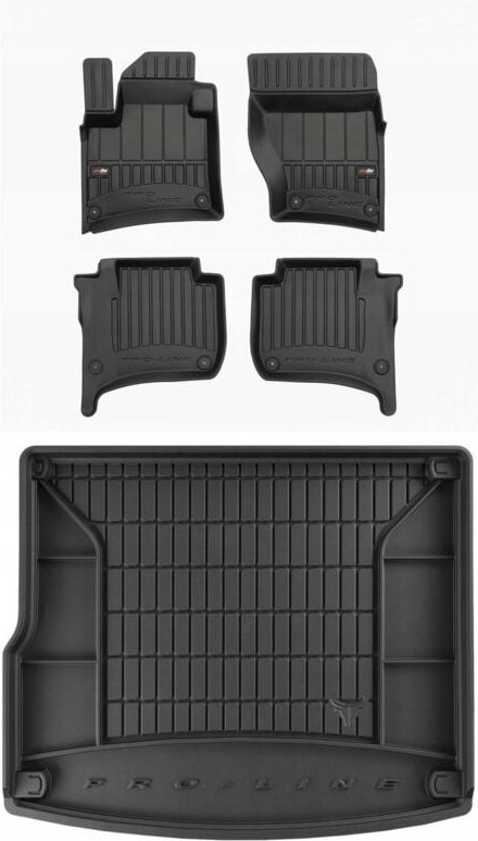SET 3D Gummifußmatten VW Touareg 2 2010-2018