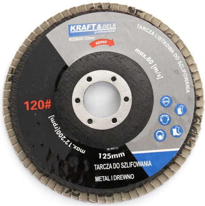 Satz 125 mm Fächerscheiben P100 KD968