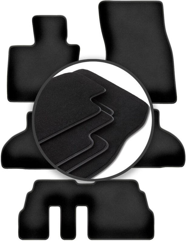 Premium-Fußmatten für: BMW X5 F15 7-Sitzer (2013-)