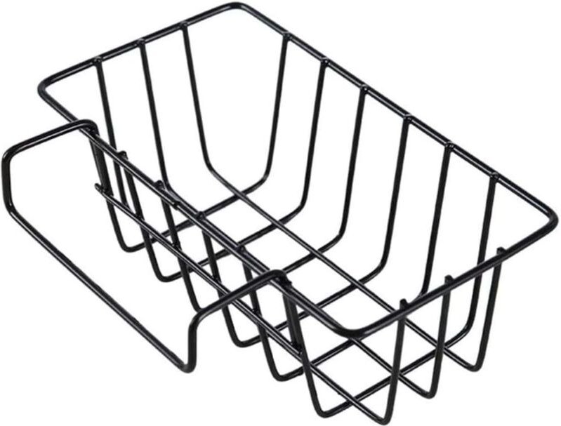 Alovez - New Home Metall Küche Waschbecken Hängen Lagerung Rack für Bad Wohnheim Schwarz