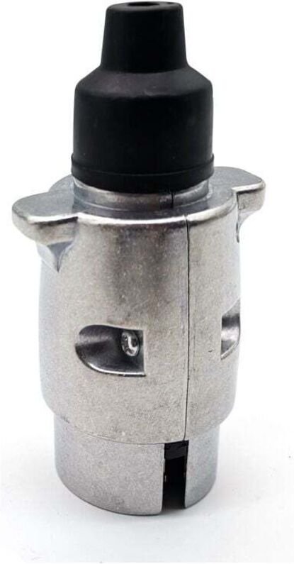 7-poliger Anhängerstecker aus Metall, 7-polige Anhängerkupplungssteckdose aus Metall, 7-poliger wasserdichter elektrisch...