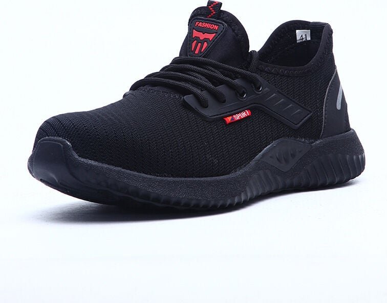 Thumbnail - Sicherheitsschuhe Herren Damen Leichte Atmungsaktive Arbeitsschuhe Stahlkappenschutz Sicherheits-Sneaker - 45 eu