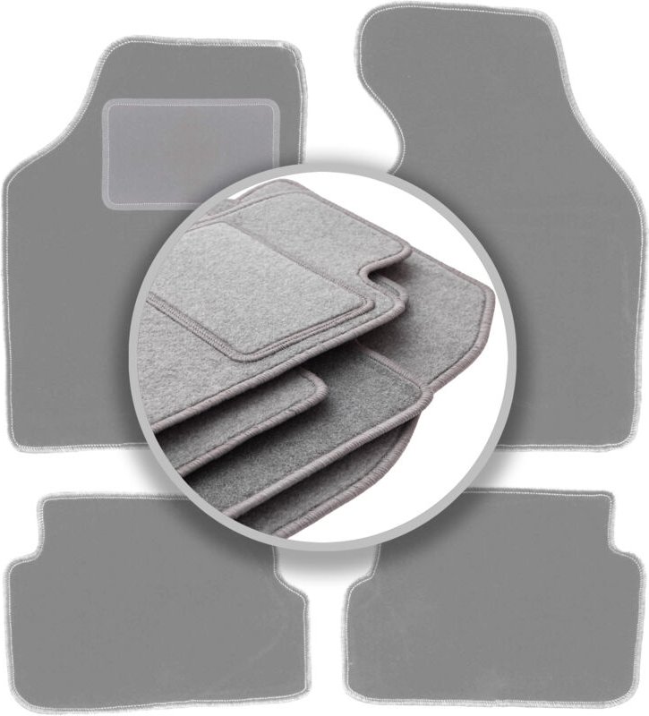 Graue Autofußmatten für: Toyota RAV4 II FL 3-Türer (2003-2005)