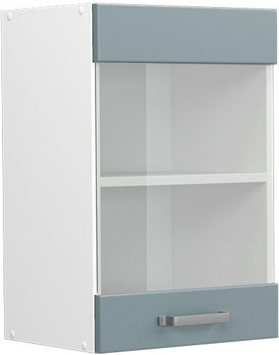 Thumbnail - Küchenglasschrank R-Line, Blau-Grau, 40 cm Vicco