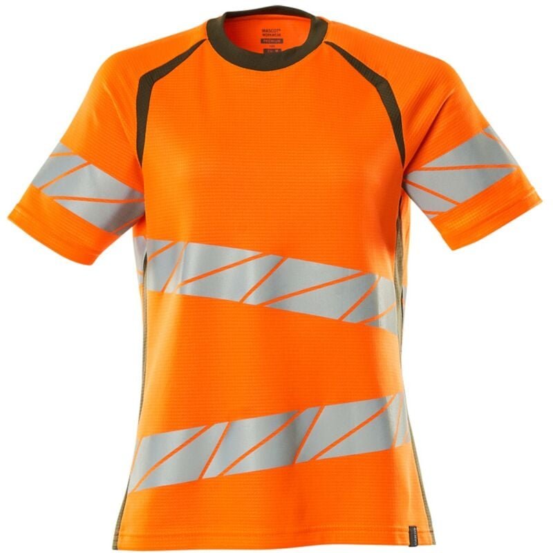 Thumbnail - Mascot Damen-T-shirt 19092-771 2XL hi-vis orange/moosgrün