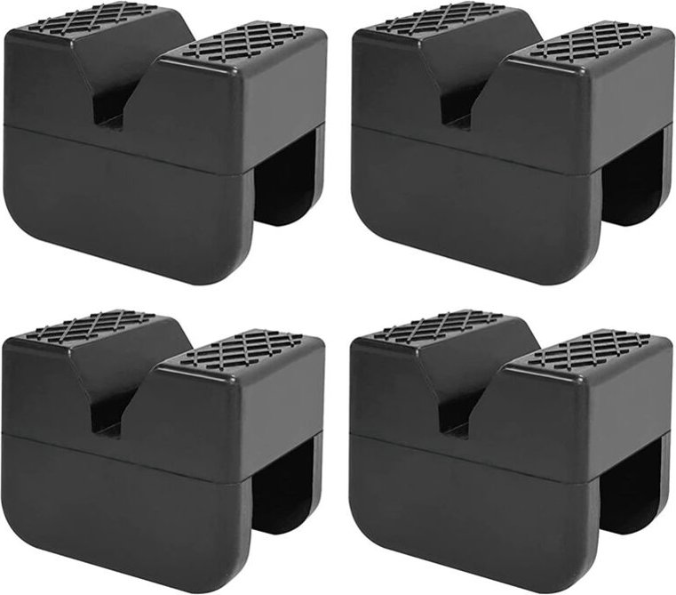 Wagenheber-Ständerpolster, Universal-Gummipolster-Adapter, Schienen-Quetschschweißschutz, 4er-Pack