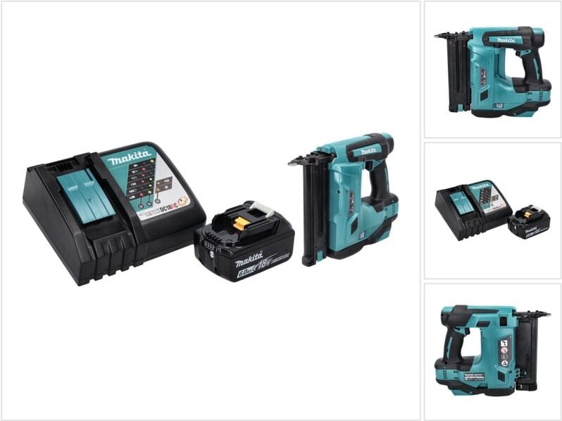 Dbn 500 RG1 Akku Stauchkopfnagler 18 v 15-50 mm + 1x Akku 6,0 Ah + Ladegerät - Makita